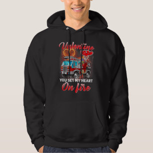 Valentine Feuerwehrmann, den du mir mein Herz auf  Hoodie