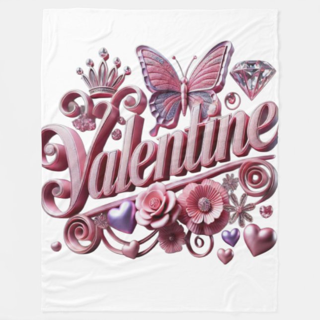 Valentine Fleecedecke (Vorderseite)
