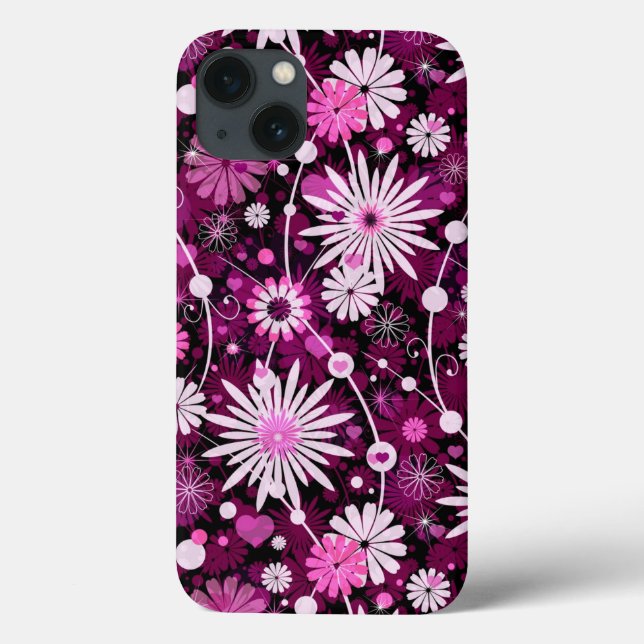 Valentine Floral Pattern Case-Mate iPhone Hülle (Rückseite)