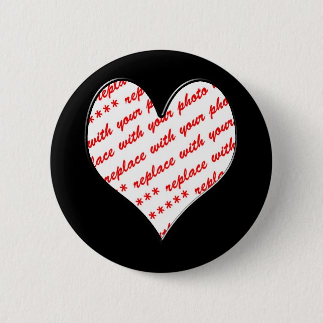 Valentine-Foto-Rahmen Button (Vorderseite)