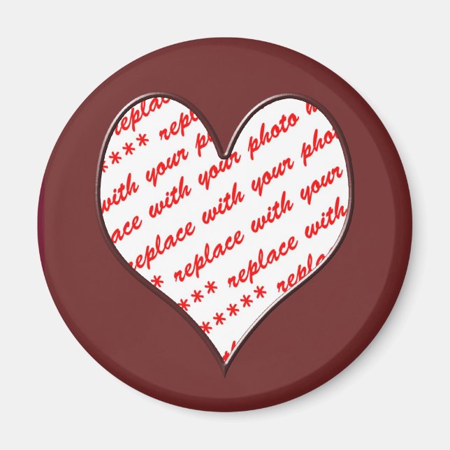 Valentine-Foto-Rahmen Magnet (Vorne)