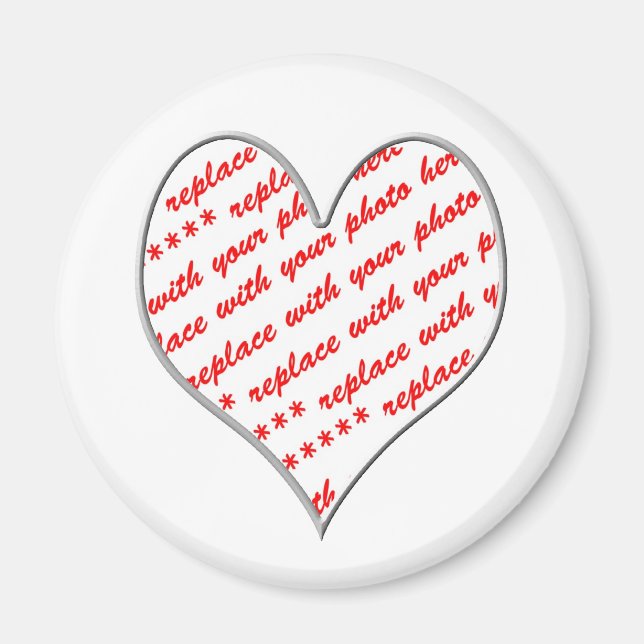 Valentine-Foto-Rahmen Magnet (Vorne)