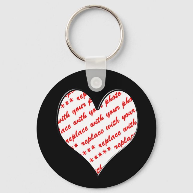 Valentine-Foto-Rahmen Schlüsselanhänger (Vorderseite)
