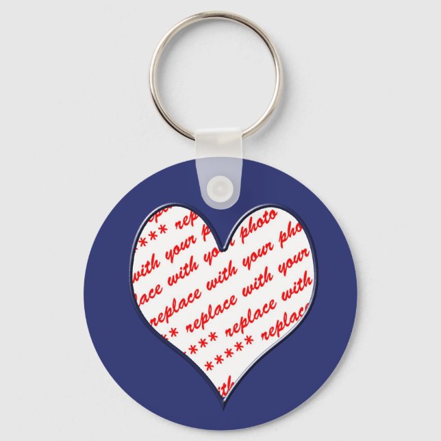 Valentine-Foto-Rahmen Schlüsselanhänger (Vorderseite)