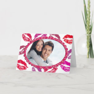 Valentine Fotokarte Feiertagskarte
