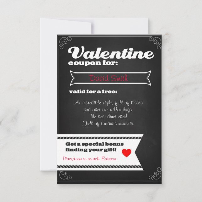 Valentine free coupon einladung (Vorderseite)