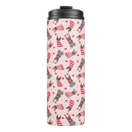 Valentine French Bulldogs Thermosbecher