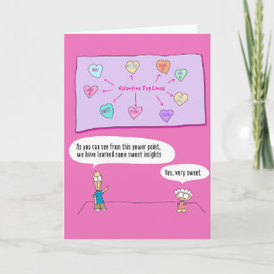 Valentine Funny Candy Hearts Card - 120 Feiertagskarte