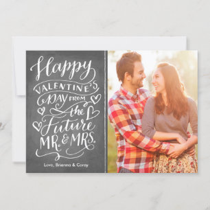 Valentine Future Herr und Frau Foto Save the Date