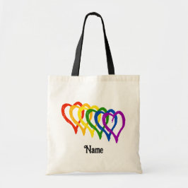 Valentine Gay Pride Regenbogenfarben - individuell Tragetasche