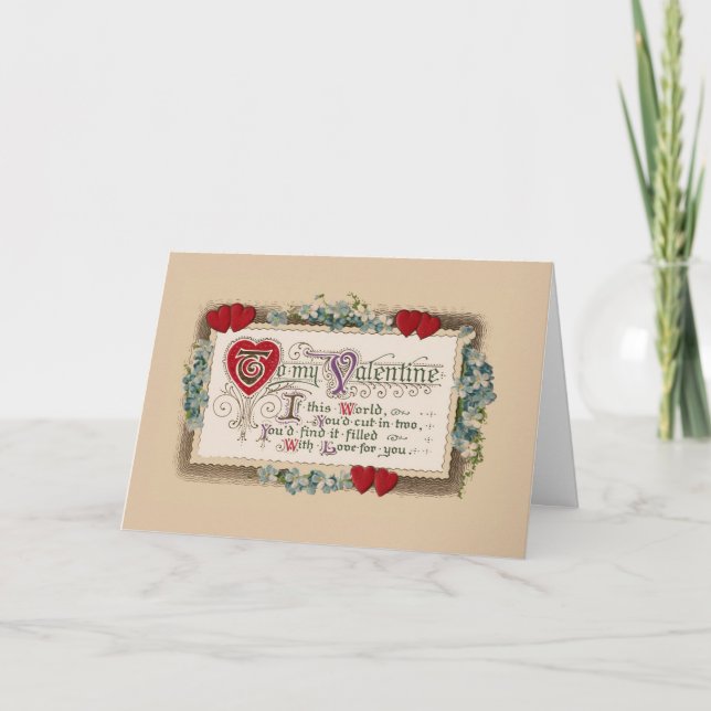 Valentine Geem Feiertagskarte (Vorderseite)