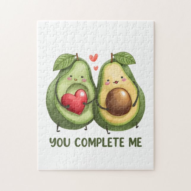 Valentine Geschenk Avocado Sie abgeschlossen (Vertikal)