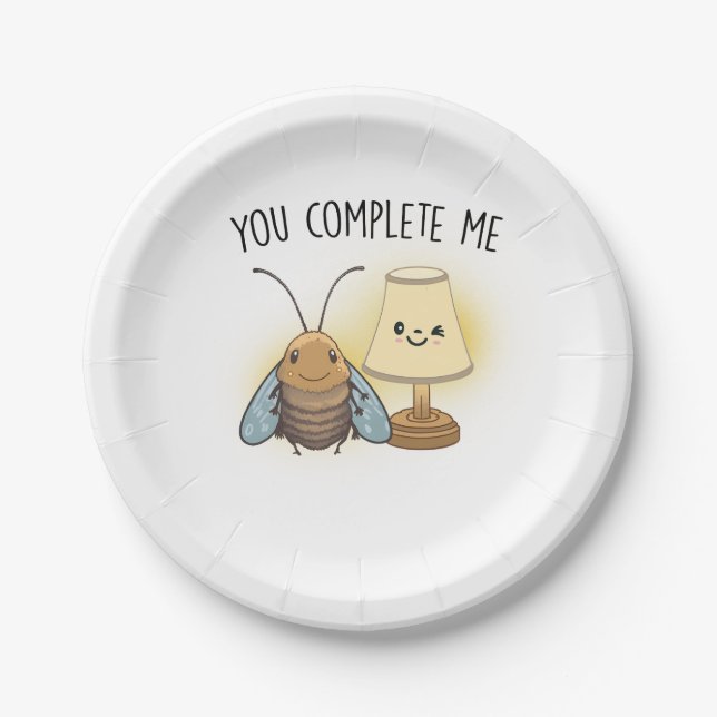 Valentine Geschenkbiene, die Sie abschließen Pappteller (Vorderseite)