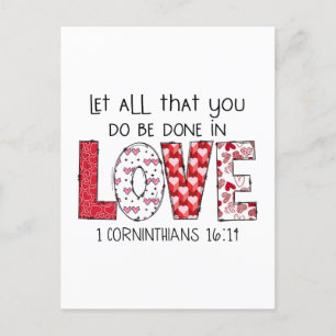 Valentine Gift   Gott sagt, du bist die Liebe des  Postkarte