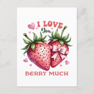 Valentine Gift Ich Liebe Sie Berry viel Postkarte