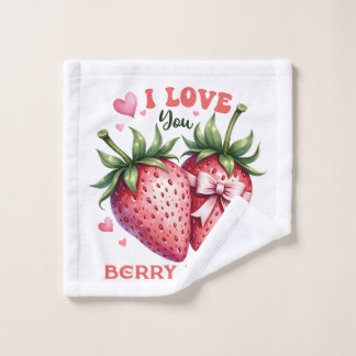 Valentine Gift | Ich Liebe Sie Berry viel Waschlappen