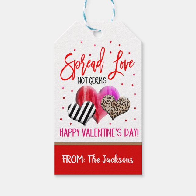Valentine Gift Tag Geschenkanhänger (Vorderseite)