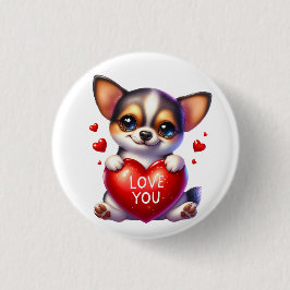 Valentine Gift - Tiny Treasures Chihuahua Button