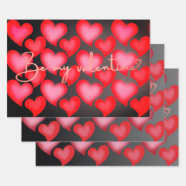 Valentine Gift Wrapping Geschenkpapier Set