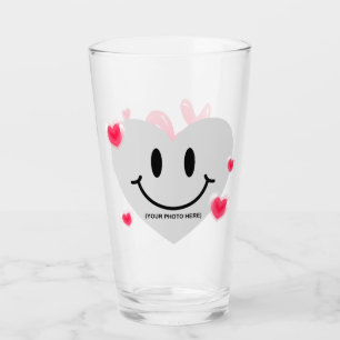 Valentine Glass Heart Balloon Bubblegum Couple Glas