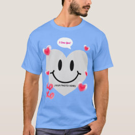 Valentine Glass Heart Balloon Bubblegum Couple T-Shirt