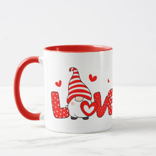 Valentine gnome tasse