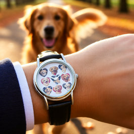Valentine Golden Retriever Dog Armbanduhr