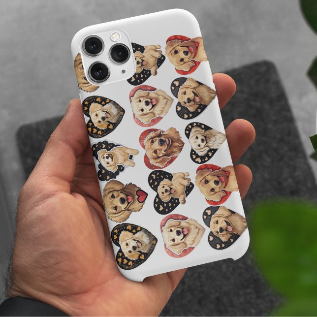 Valentine Golden Retriever Dog Case-Mate iPhone Hülle (Valentine Golden Retriever Dog Case-Mate iPhone Case)
