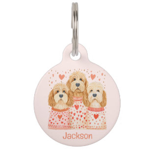 Valentine Goldendoodle Hunde Haustiermarke