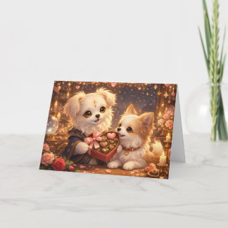 Valentine Greeting Card – A Small Moment of Comfor Dankeskarte