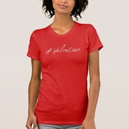 Valentine Hashtag feiert Liebe im Stil T-Shirt