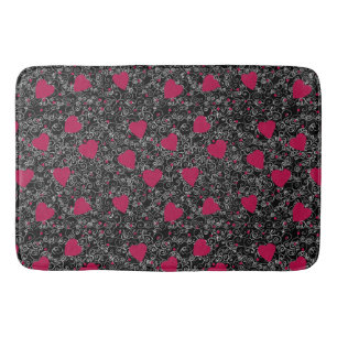 Valentine Heart Art Badematte