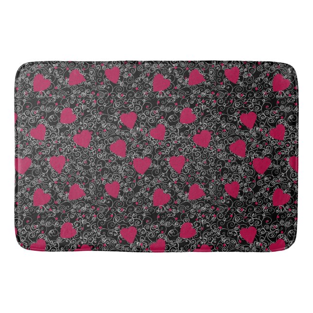 Valentine Heart Art Badematte (Vorderseite)