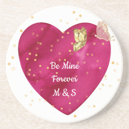 Valentine Heart Coaster Getränkeuntersetzer