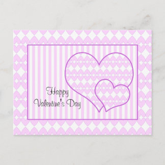 Valentine Heart Design Feiertagspostkarte