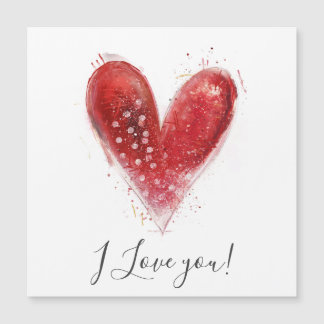 Valentine Heart design Magnetkarte