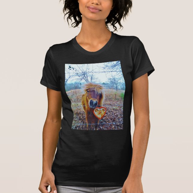 Valentine Heart Horse T-Shirt (Vorderseite)