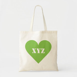 Valentine Heart kundenspezifische Monogramm-Beutel Tragetasche