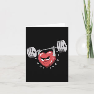 Valentine Heart Lifting Weichteilheit Funny Workou Karte