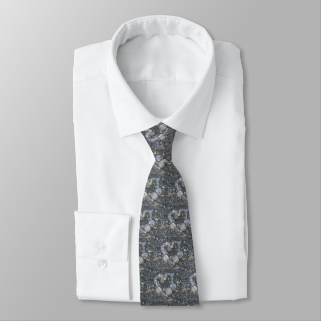 Valentine Heart Rock Liebe ist Rock Solid Neckwear Krawatte (Gebunden)