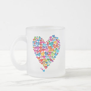 Valentine Heart Shape Watercolor Design-57393 Mattglastasse
