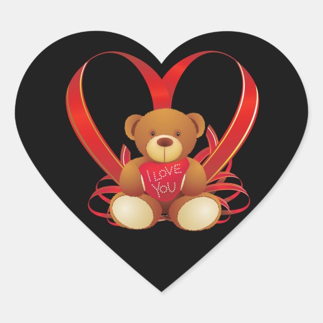 Valentine Heart Stickers (Vorderseite)