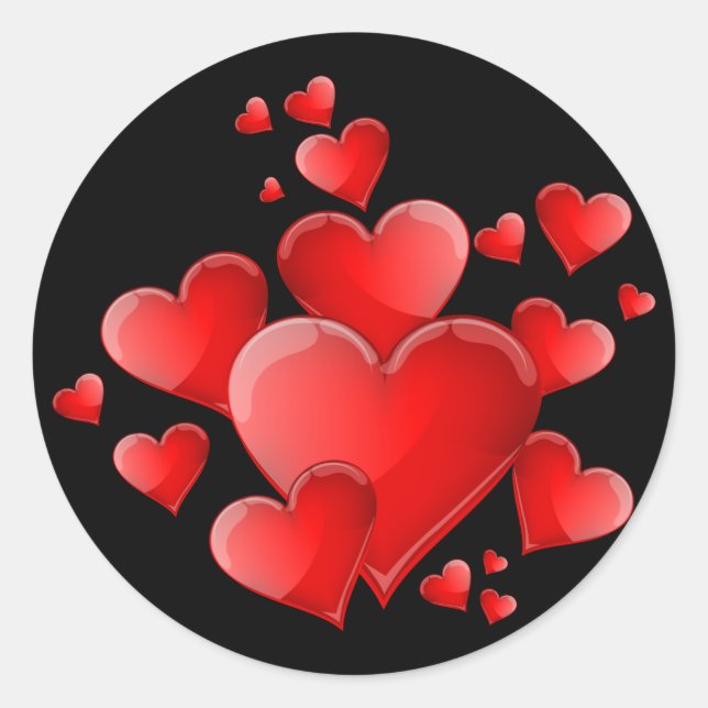 Valentine Heart Stickers (Vorderseite)