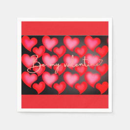 Valentine Heart Tasse Serviette