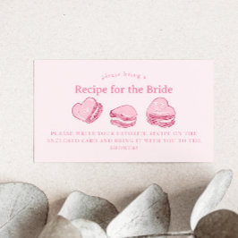 Valentine Hearts Brautparty Rezept Anfrage Begleitkarte