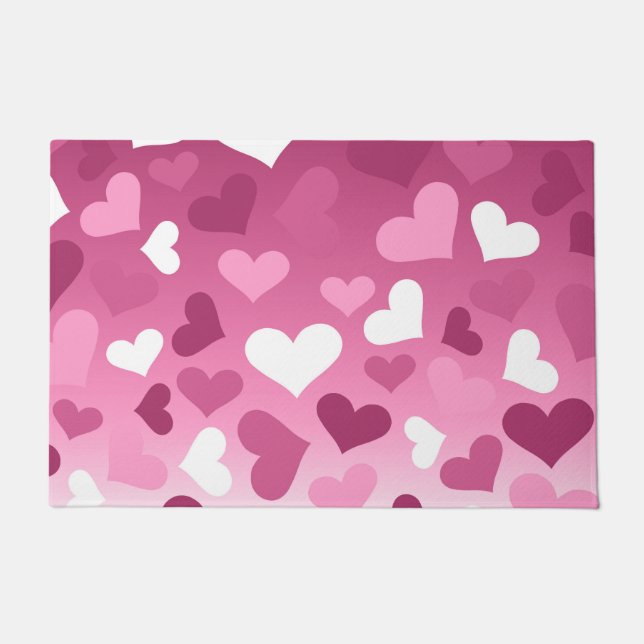 Valentine Hearts Fußmatte (Vorderseite)