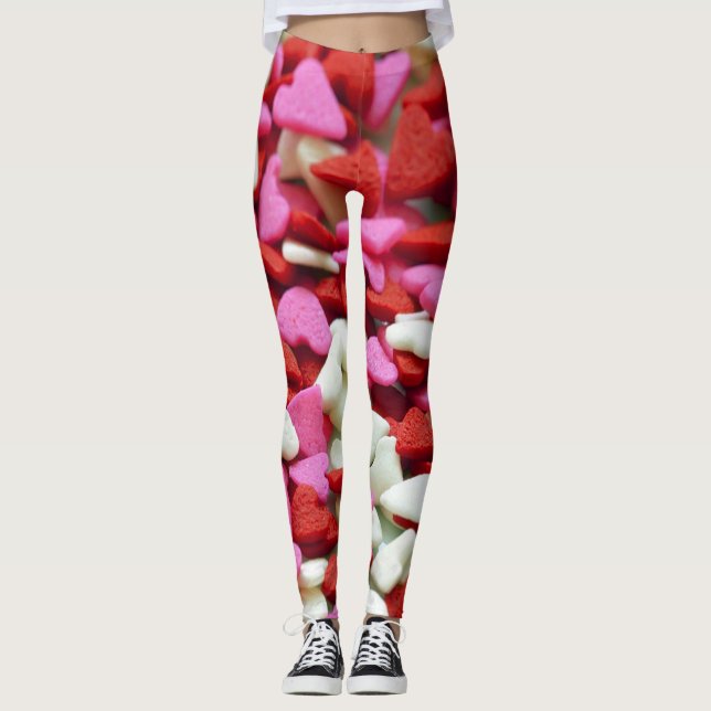 Valentine Hearts Leggings (Vorderseite)