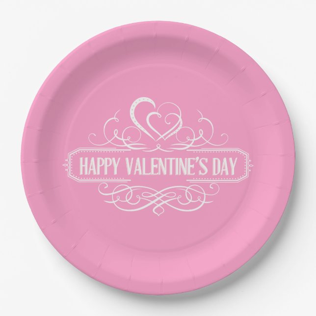 Valentine Hearts Paper Tellers Pappteller (Vorderseite)