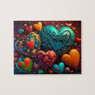 Valentine Hearts Puzzle