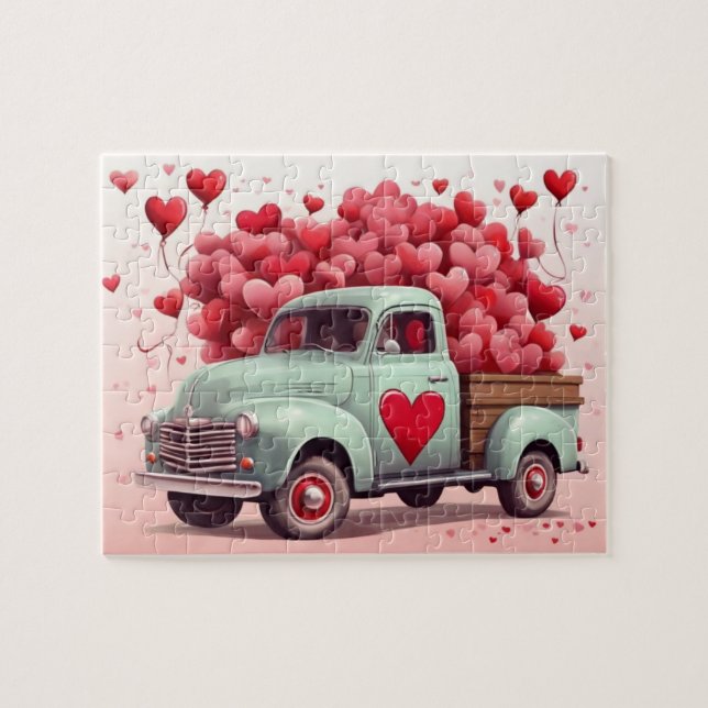 Valentine Hearts Special Delivery Truck (Horizontal)